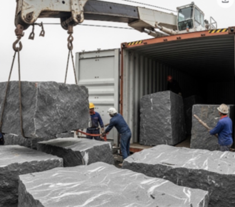 Blocs de Granit Noir Galaxy from India